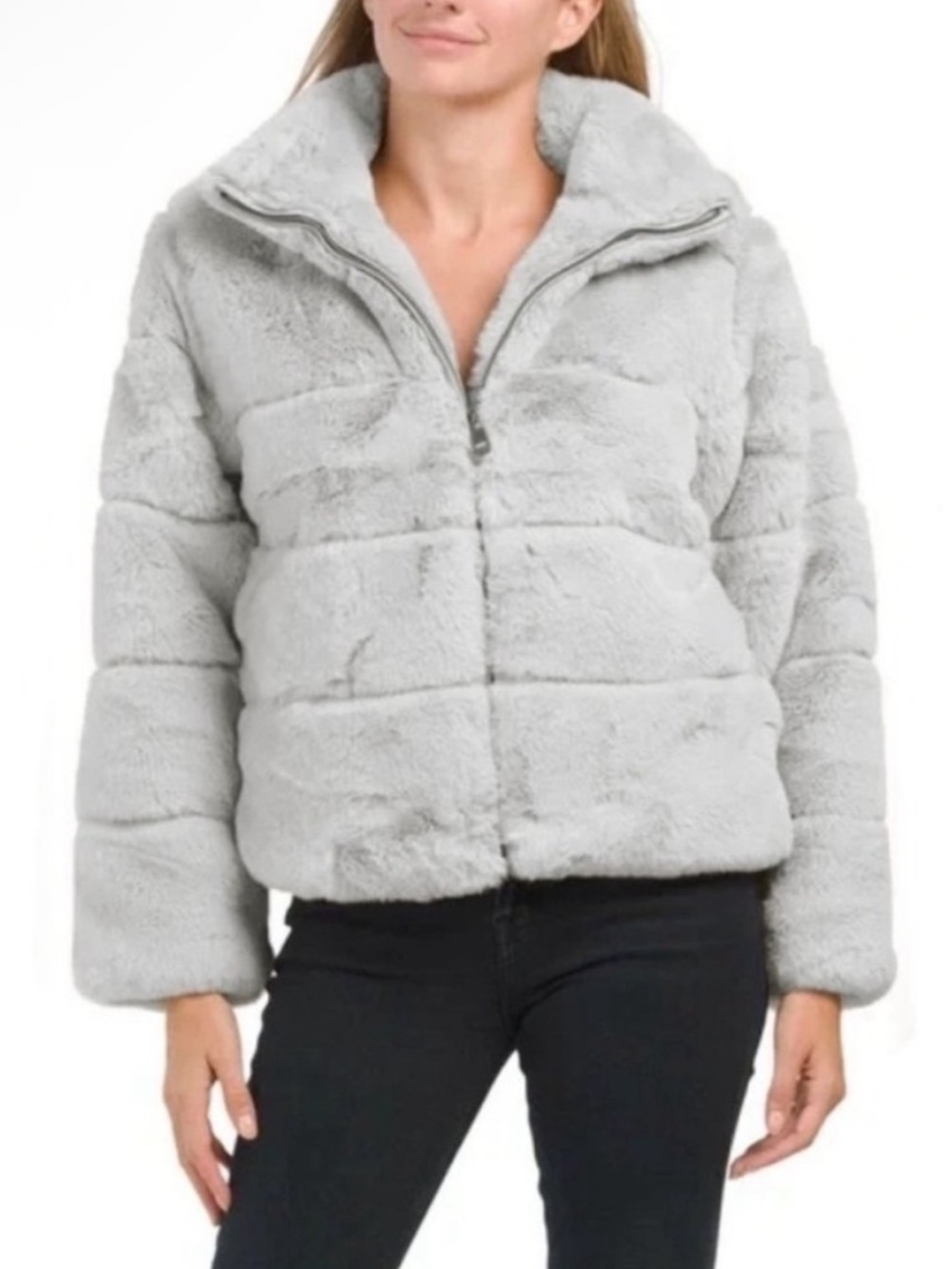 Bailey Fluffy Gray Jacket
